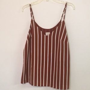 Brown striped cami